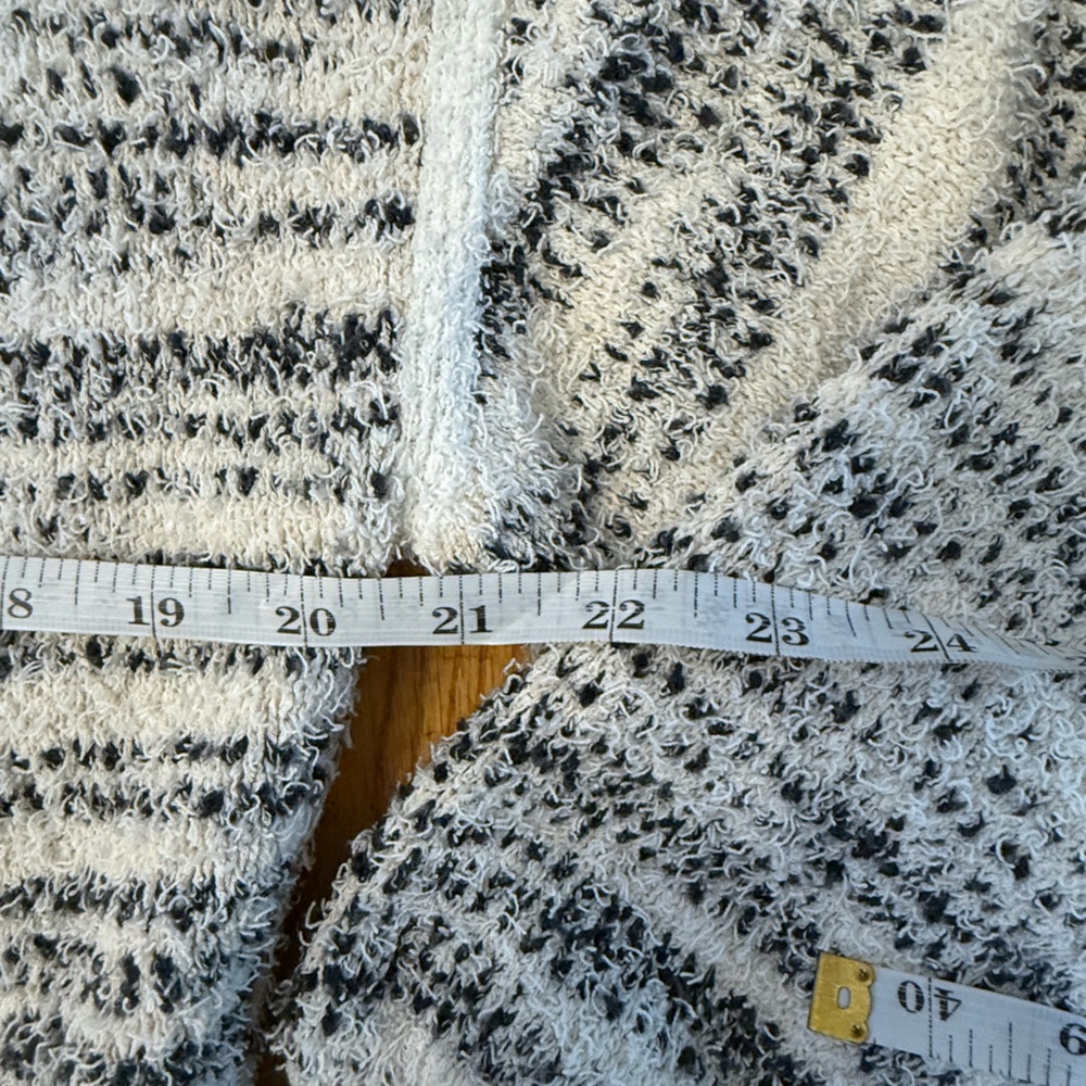 J. Crew Space Dyed Cream and Black Cardigan Classic Quiet Luxury Small - Picture 5 of 10
